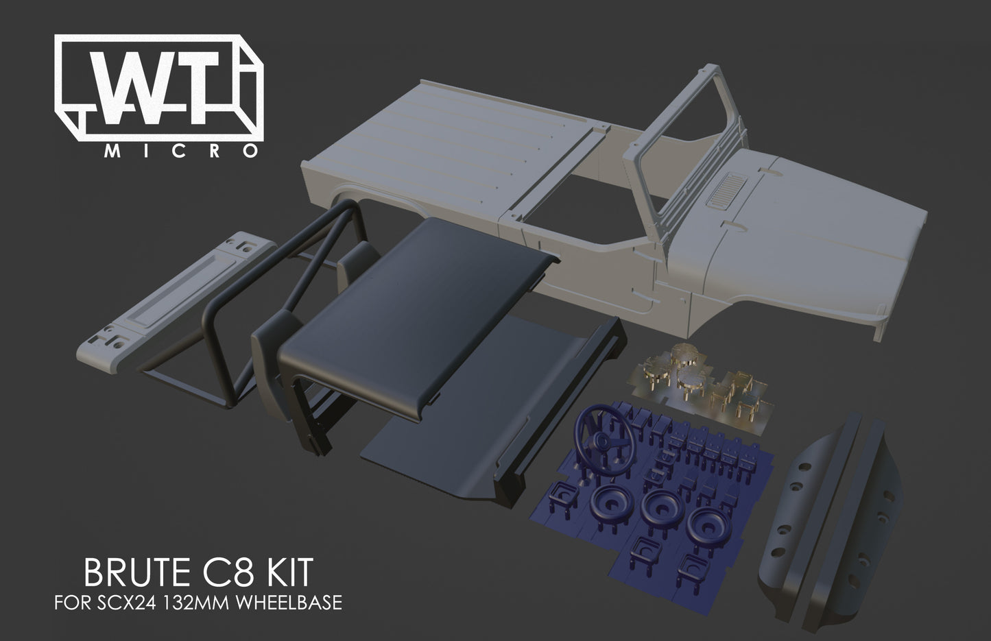 Brute-C8 Body FDM - SCX24