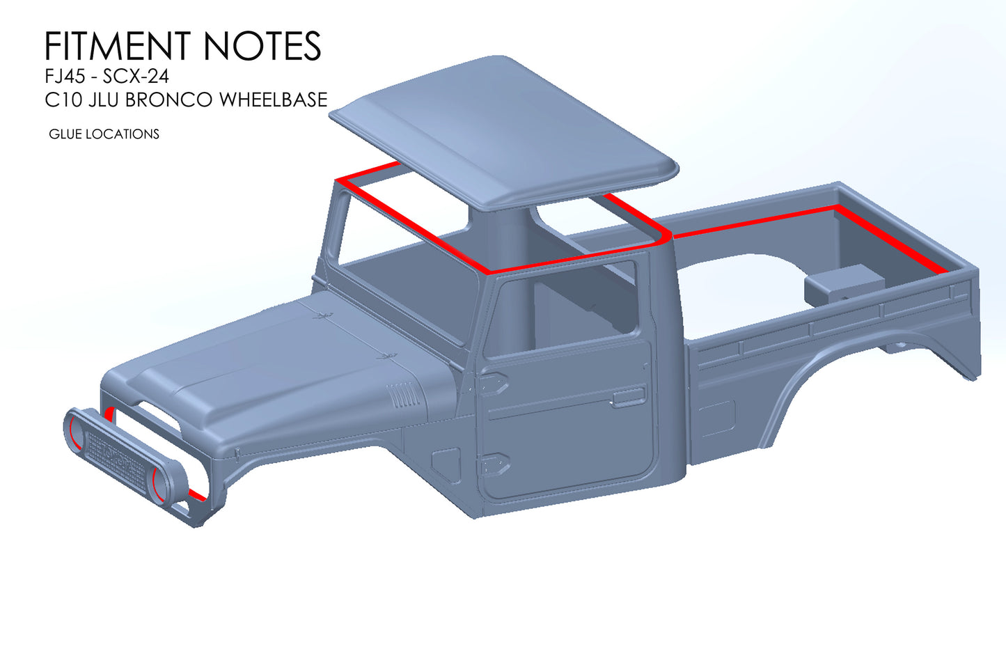 FJ45 Body FDM - SCX24