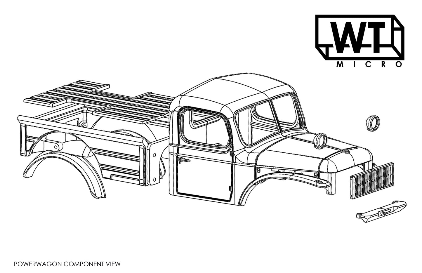 WT PowerWagon - Scx24 Body
